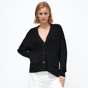 Zara Black Knit Cardigan NWT